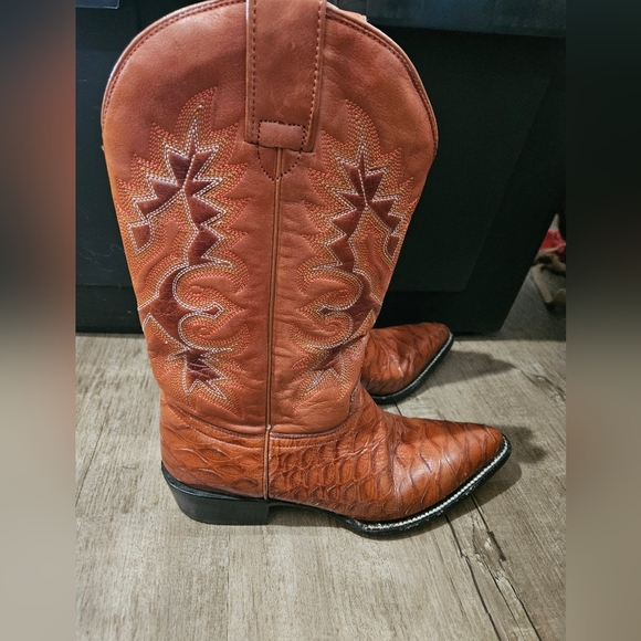 Holster Cowboy Boots Mens Size 6 Mexico Western Pointed ToeExotic. Fits Women 8 - Picture 1 of 5
